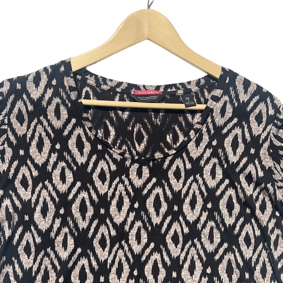 Scotch & Soda Beach Bandits Tan & Black Print Boxy Tee Size XS - Picture 4 of 13